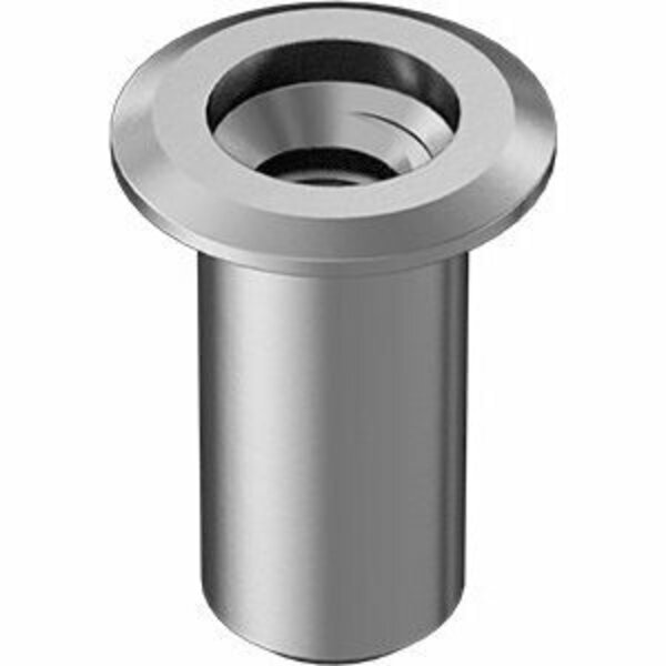 Bsc Preferred Aluminum Rivet Nut 10-24 Internal Thread .010-.080 Material Thickness, 25PK 93482A643